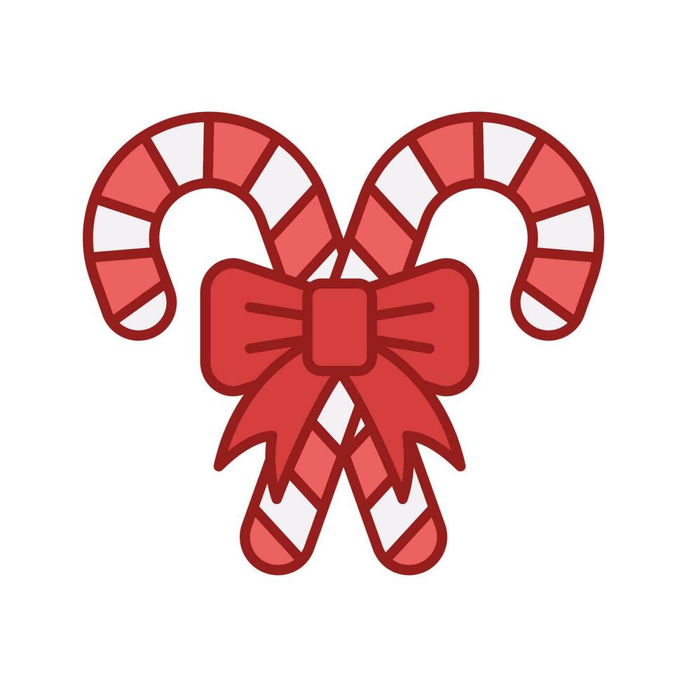 Navidad caramelo icono vector diseño modelo sencillo y limpiar