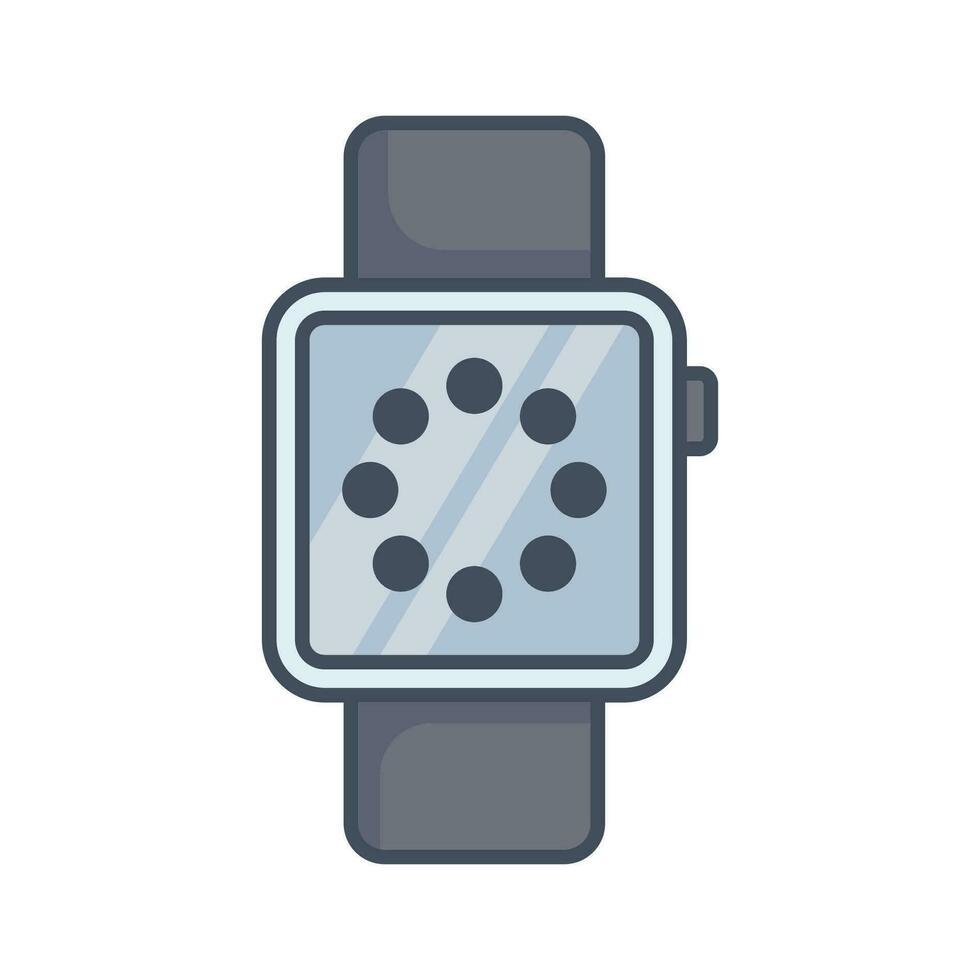 inteligente reloj icono vector diseño modelo sencillo y limpiar