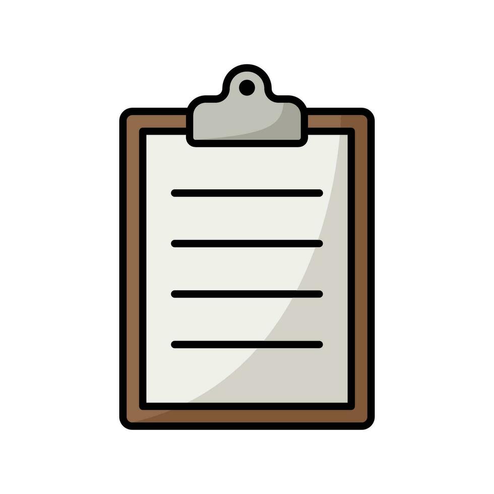 clipboard icon vector design template simple and clean