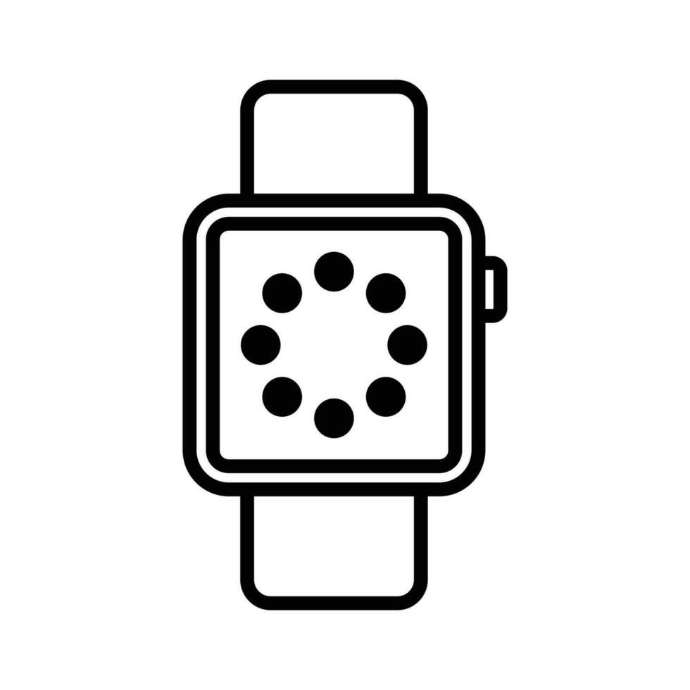 inteligente reloj icono vector diseño modelo sencillo y limpiar