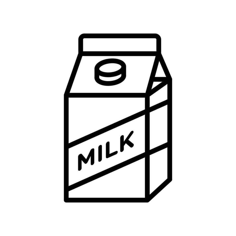 Leche icono vector diseño modelo sencillo y limpiar