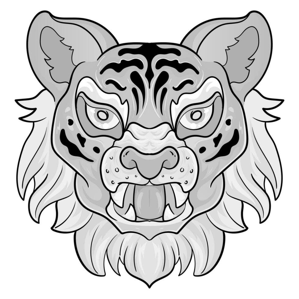 Tigre cabeza, Tigre cabeza tatuaje, Tigre cabeza logo, Tigre cabeza mascota vector