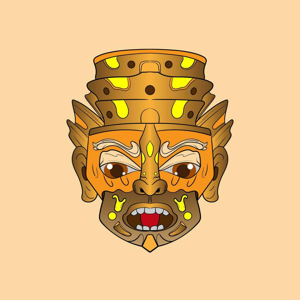 africano étnico tribal ritual mascaras de diferente forma aislado en blanco antecedentes vector ilustración.