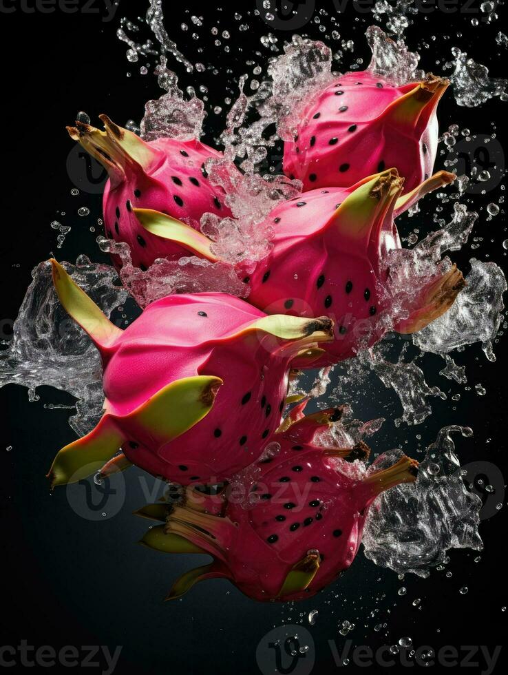 AI Generative a photo of dragonfruit