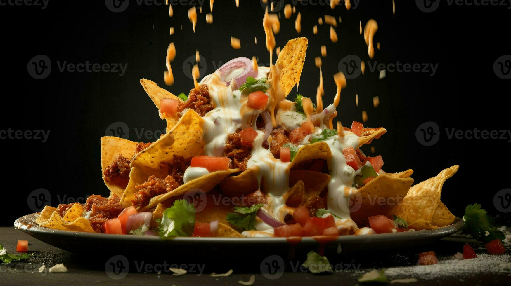AI Generative a photo of nachos