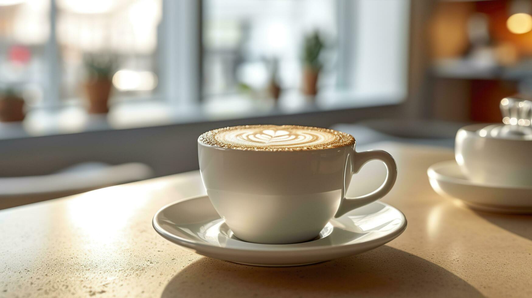Coffee break at conference meeting. Generative AI photo