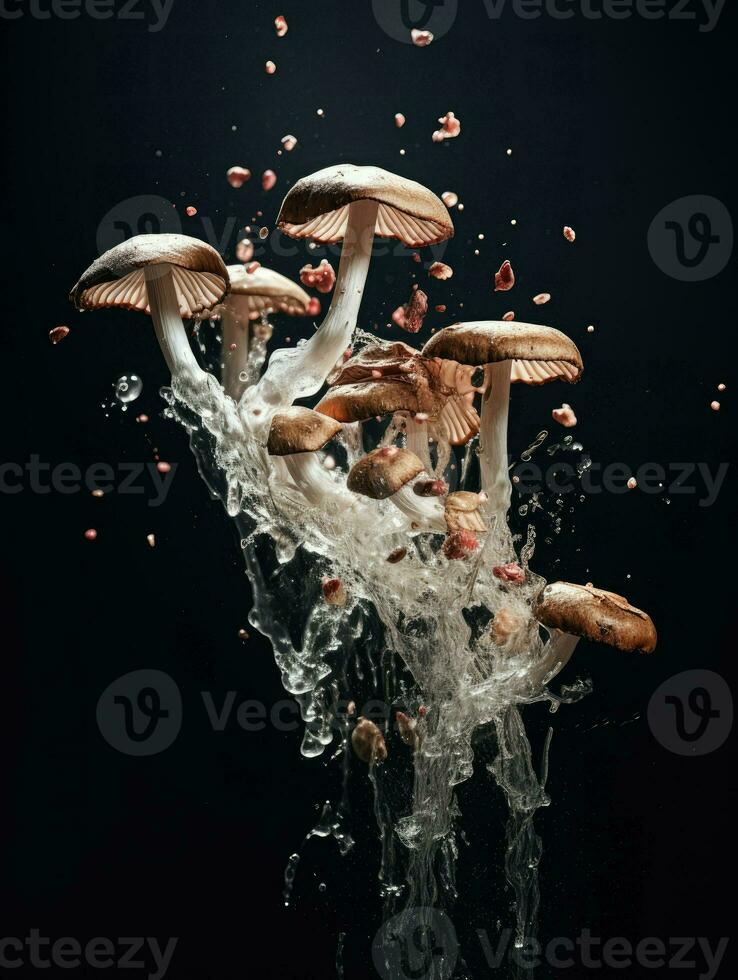 AI Generative a photo of mushrooms