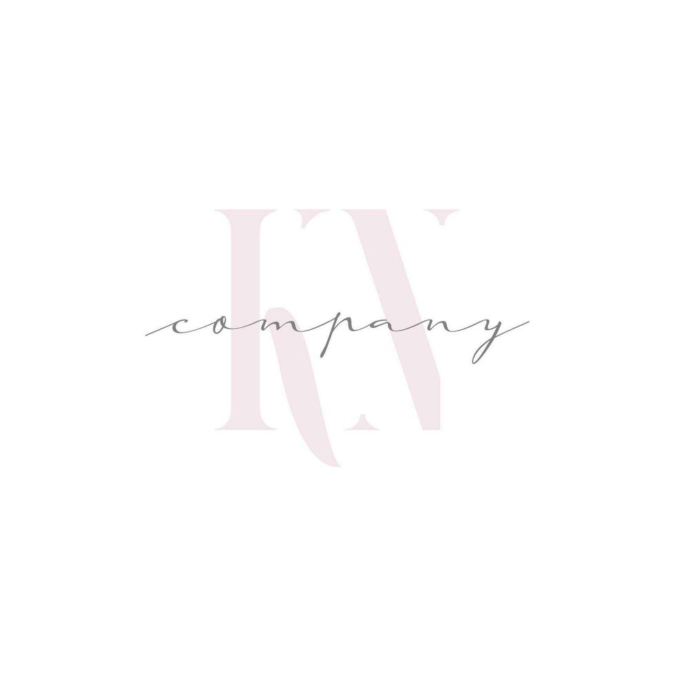 KN Beauty Initial Template Vector Design