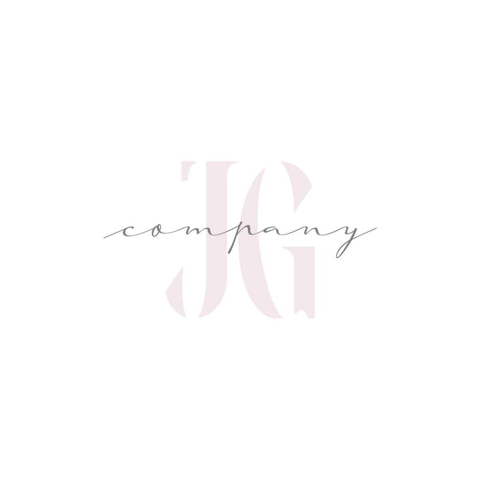 JG Beauty Initial Template Vector Design