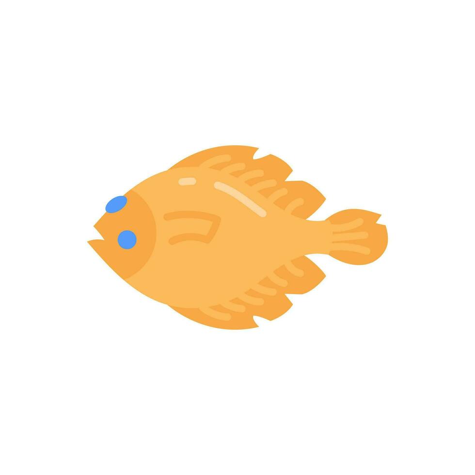 Flounder icon in vector. Illustration vector