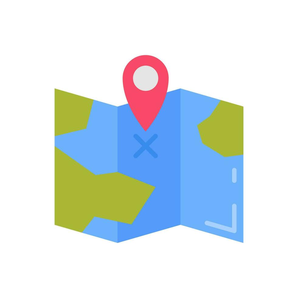 Ocean Map icon in vector. Illustration vector