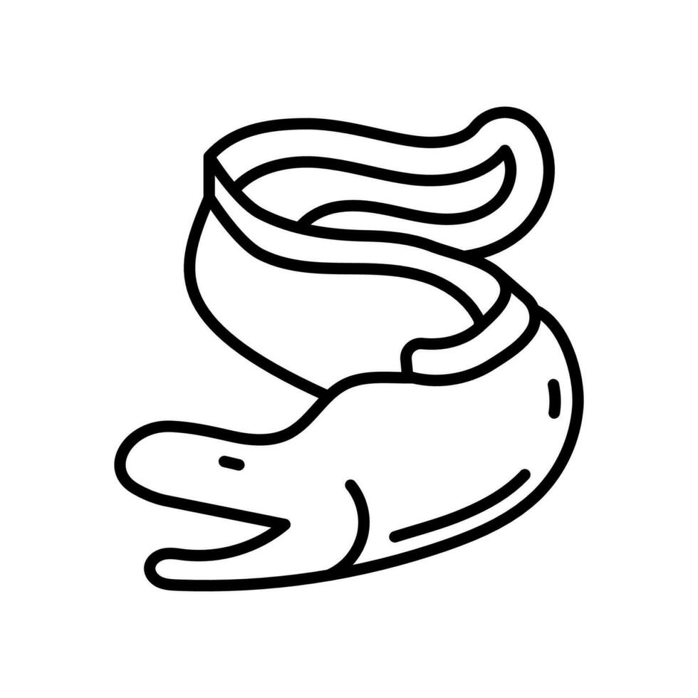 Eel icon in vector. Illustration vector