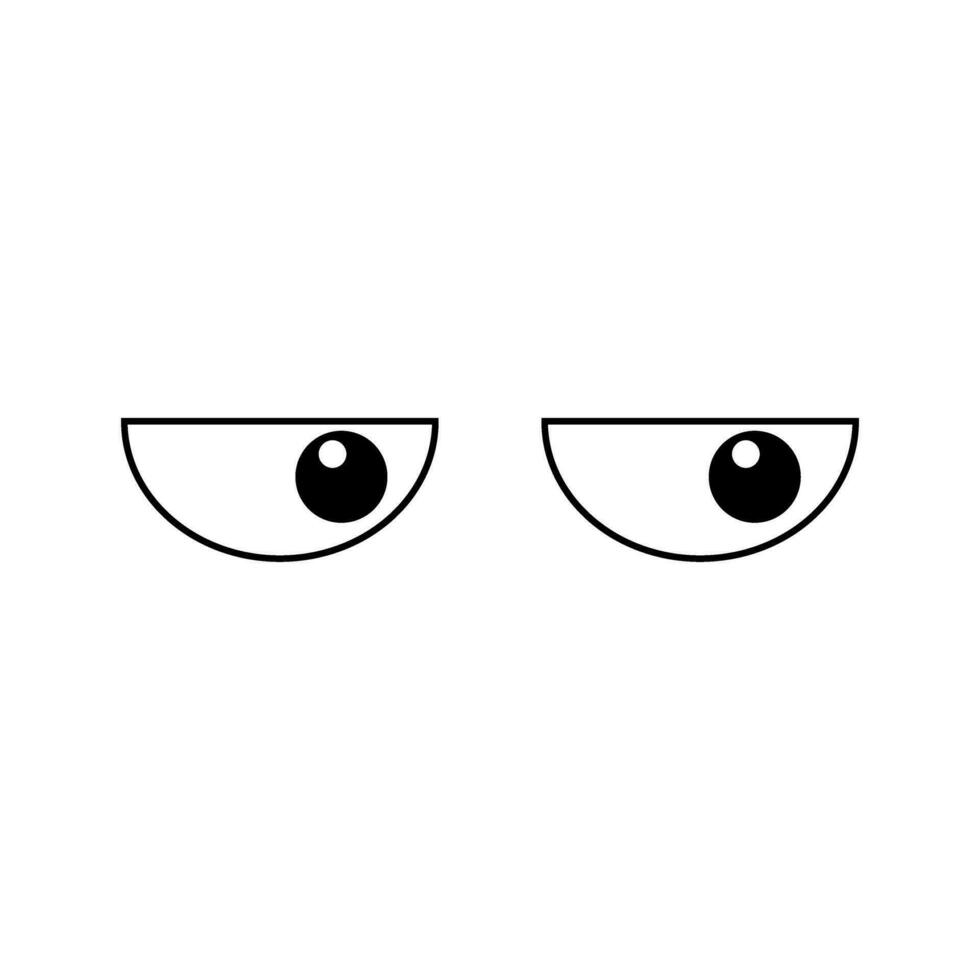 Eyes icon vector. see illustration sign. watch symbol or logo. vector