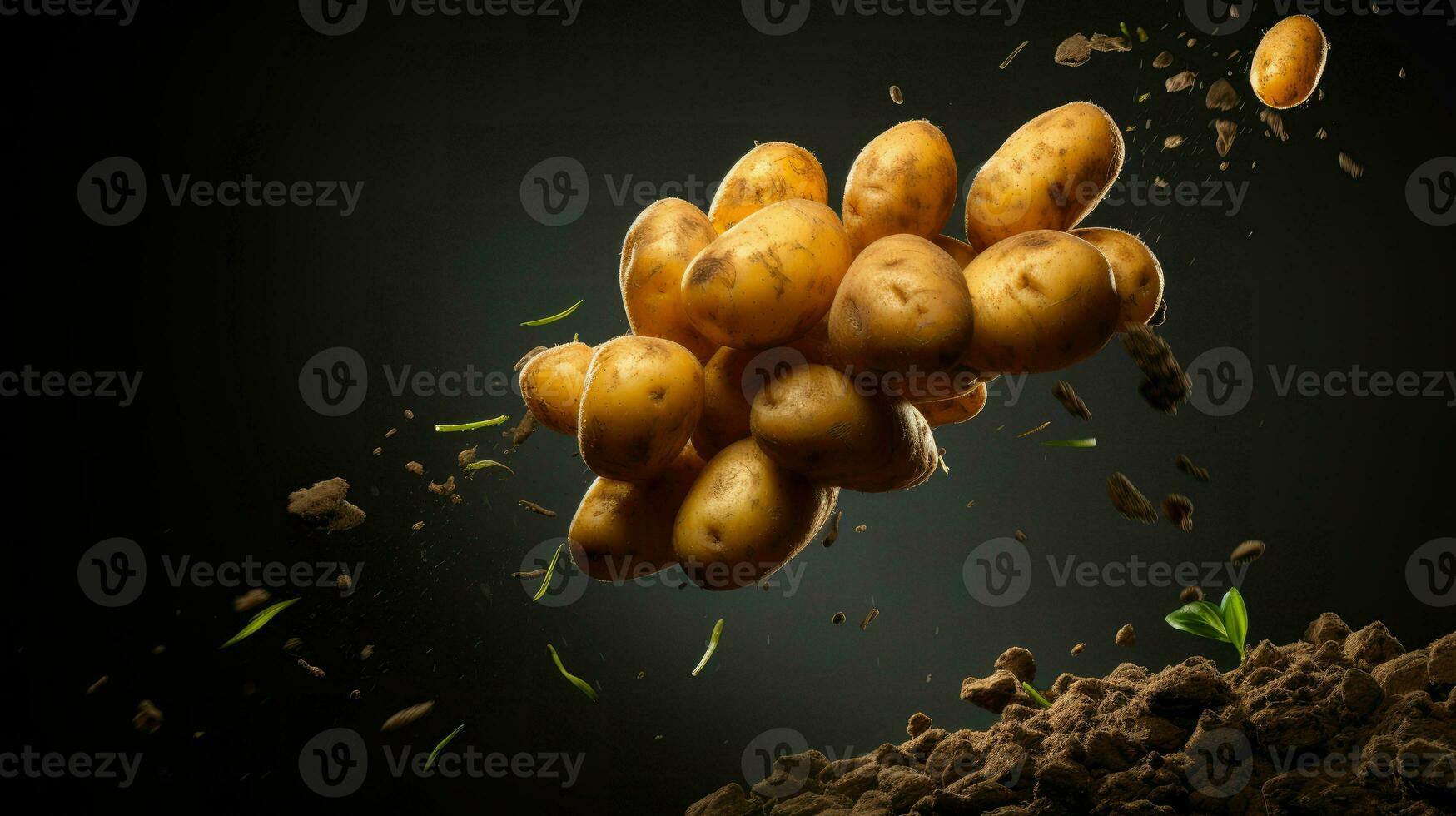 AI Generative a photo of potato