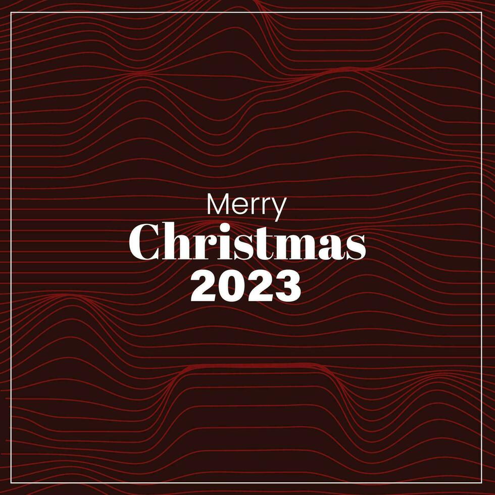 Merry Christmas 2023 Retro Style Futuristic Background Abstract vector