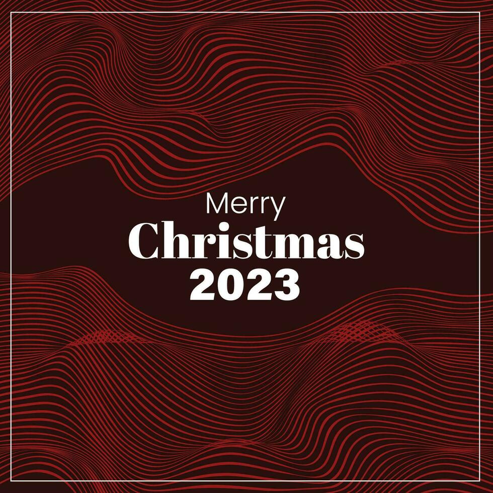 Merry Christmas 2023 Retro Style Futuristic Background Abstract vector