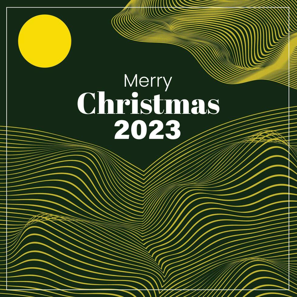 alegre Navidad 2023 retro estilo futurista antecedentes resumen vector