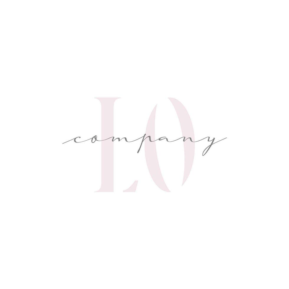 LO Beauty Initial Template Vector Design