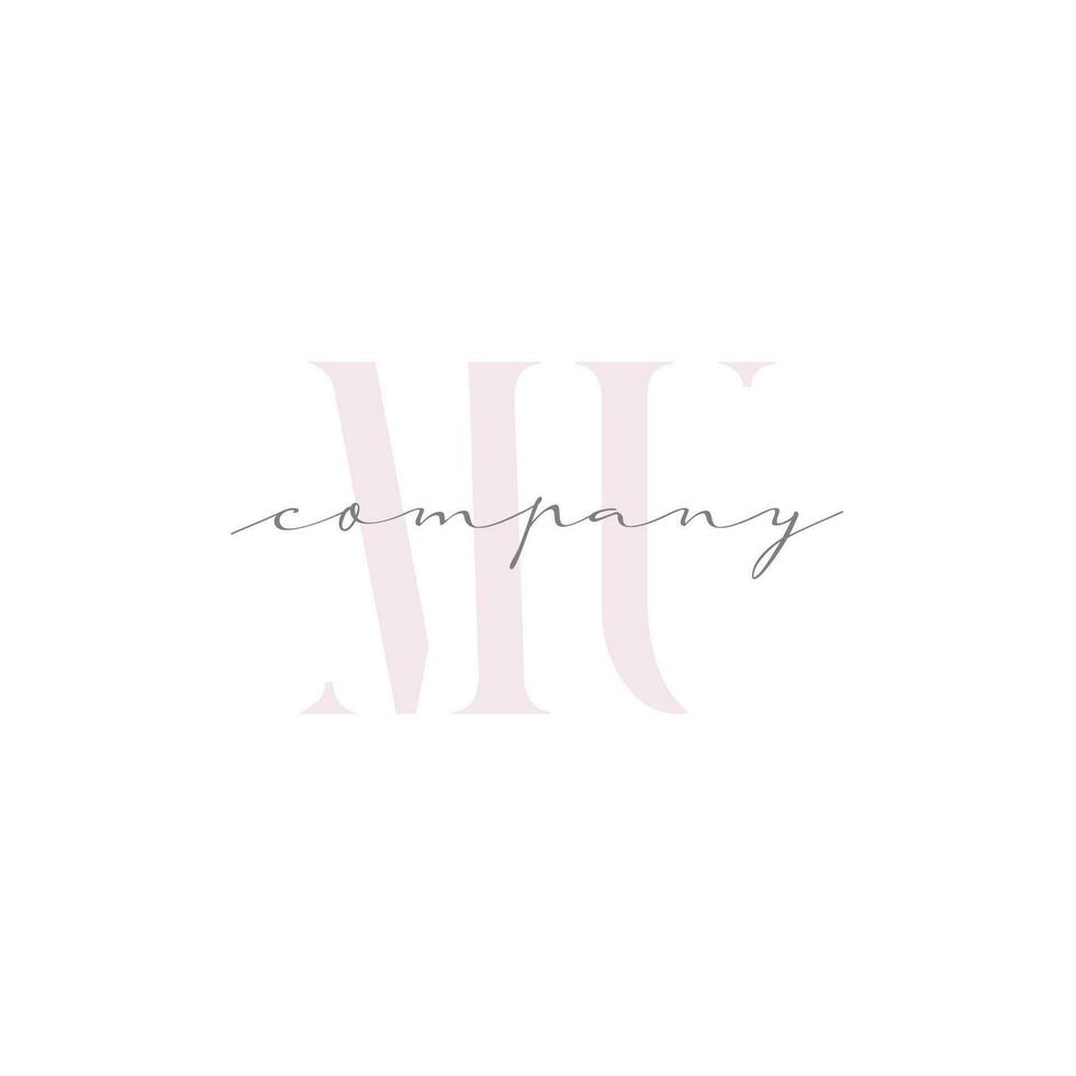MU Beauty Initial Template Vector Design