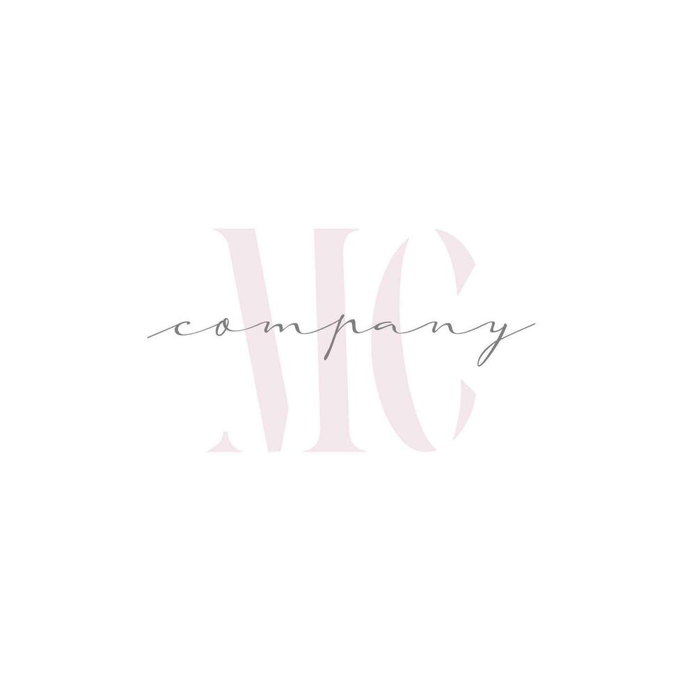 MC Beauty Initial Template Vector Design