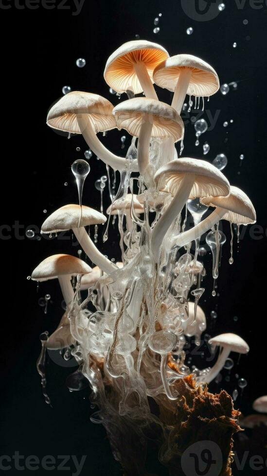 AI Generative a photo of mushrooms