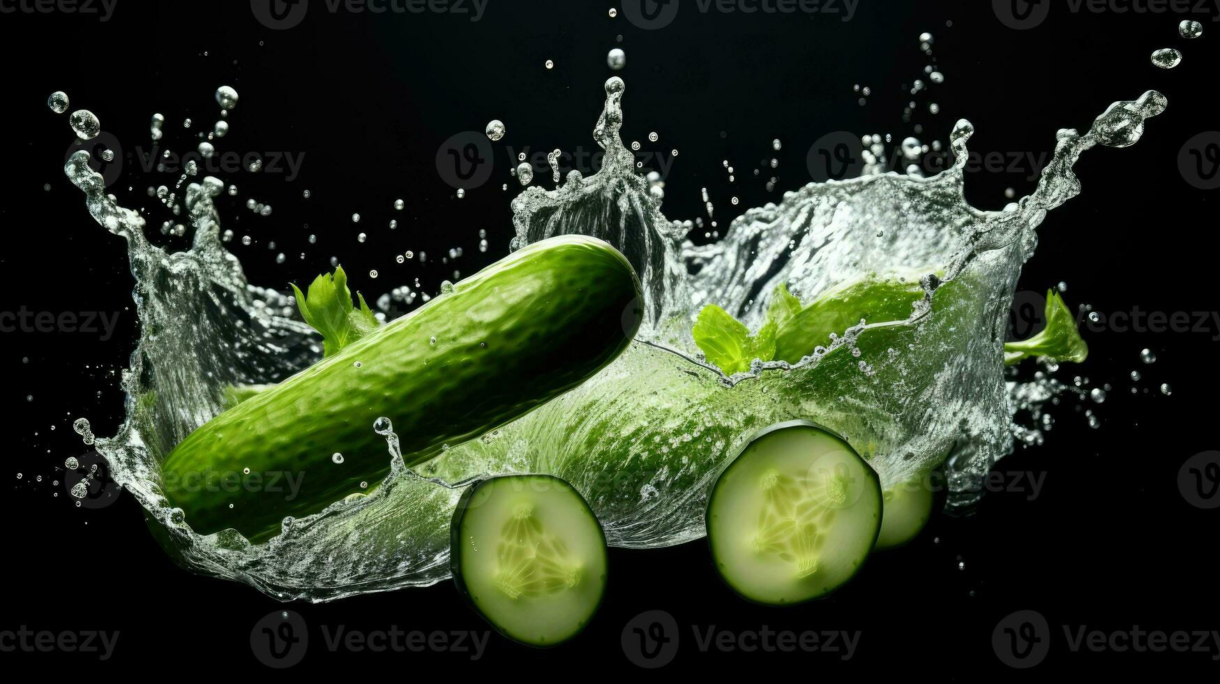 AI Generative a photo of cucumber