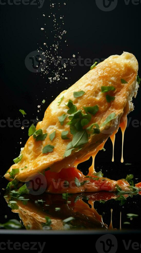 AI Generative a photo of omelette