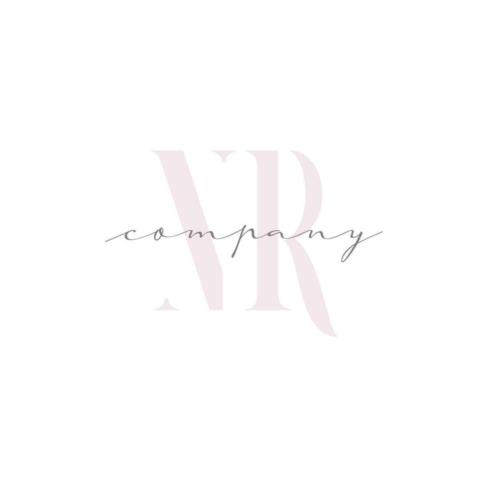 NR Beauty Initial Template Vector Design