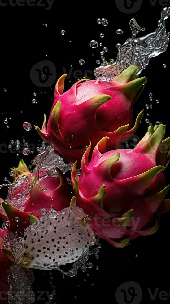 AI Generative a photo of dragonfruit