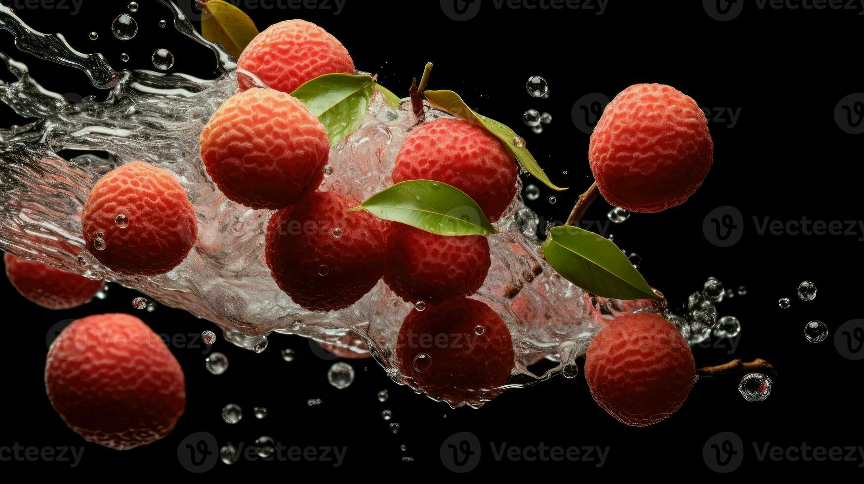 AI Generative a photo of lychee