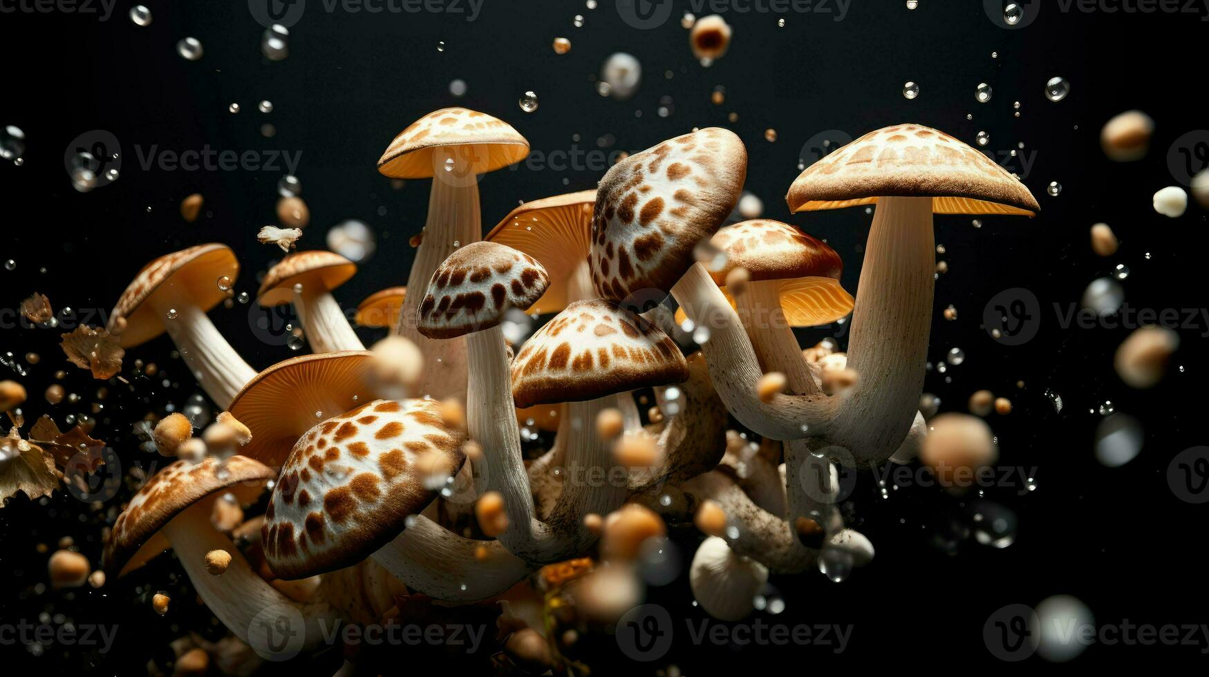 AI Generative a photo of mushrooms