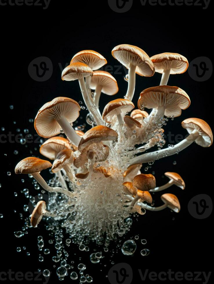 AI Generative a photo of mushrooms