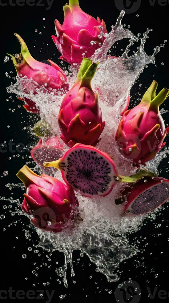 AI Generative a photo of dragonfruit