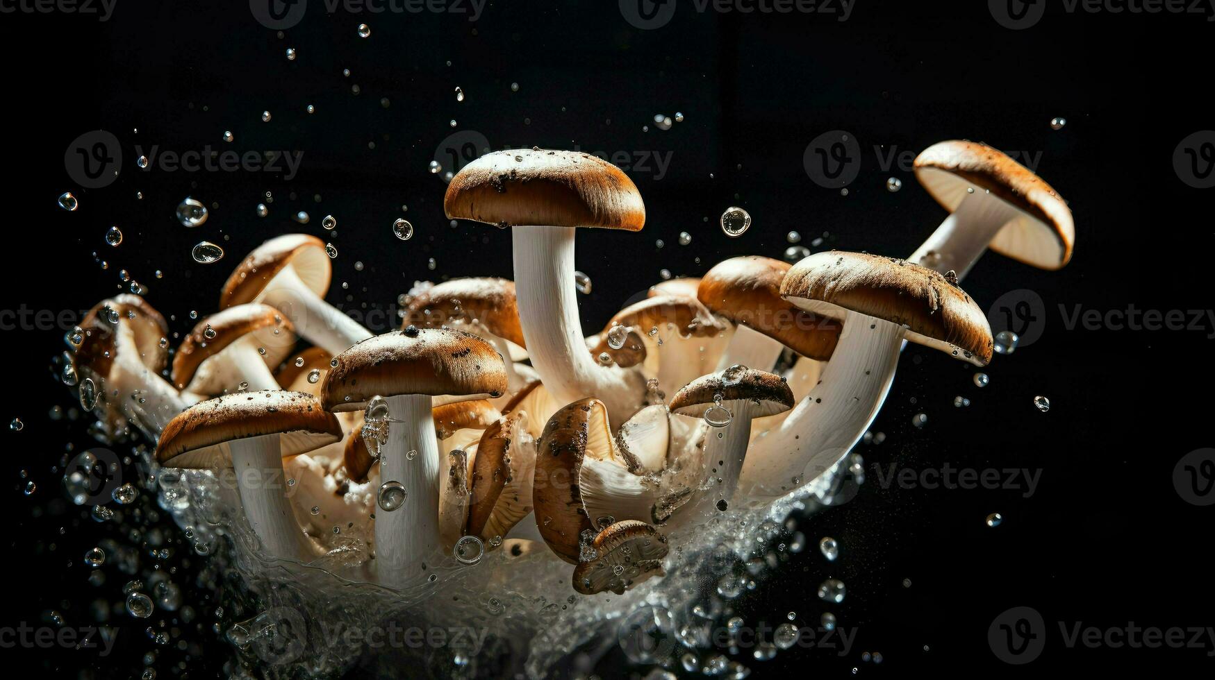 AI Generative a photo of mushrooms
