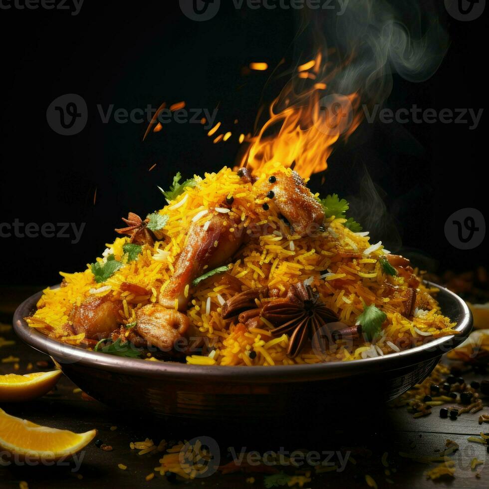 AI Generative a photo of biryani