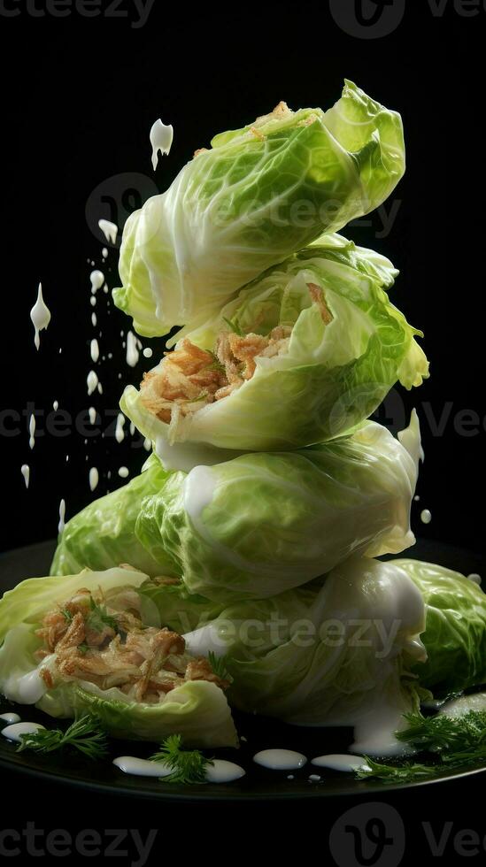 AI Generative a photo of cabbage rolls