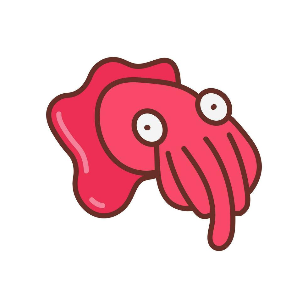 CuttleFish icon in vector. Illustration vector