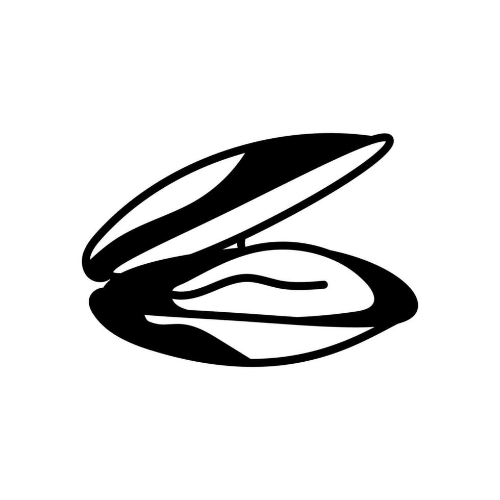 Mussel icon in vector. Illustration vector