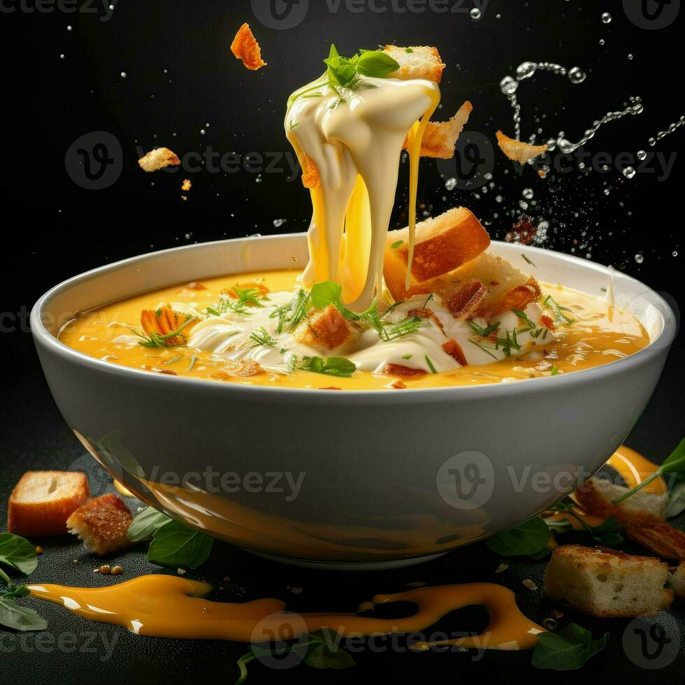 AI Generative a photo of soup