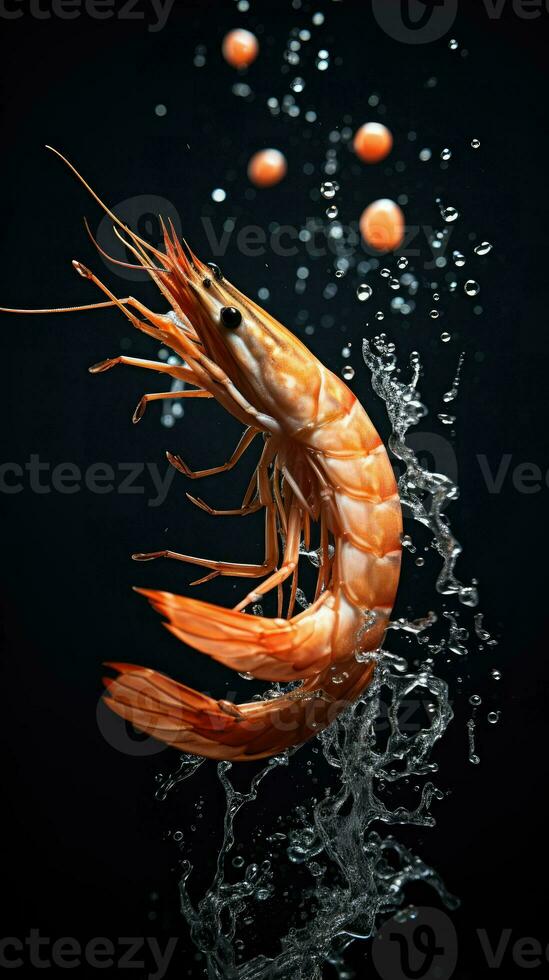 AI Generative a photo of shrimp
