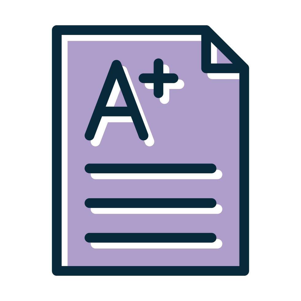 Grades Thick Line Filled Dark Colors vector
