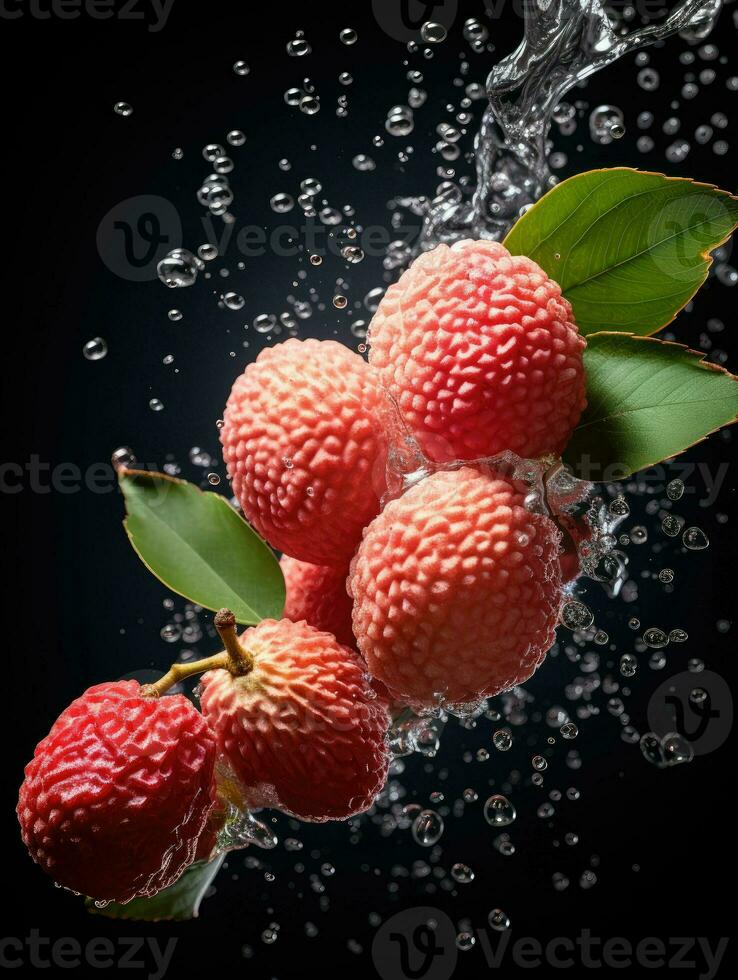 AI Generative a photo of lychee