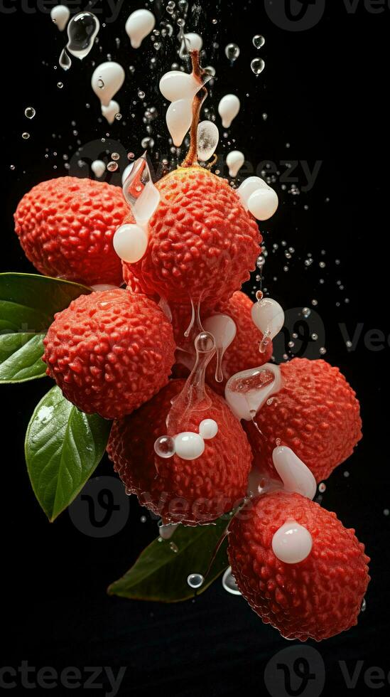 AI Generative a photo of lychee