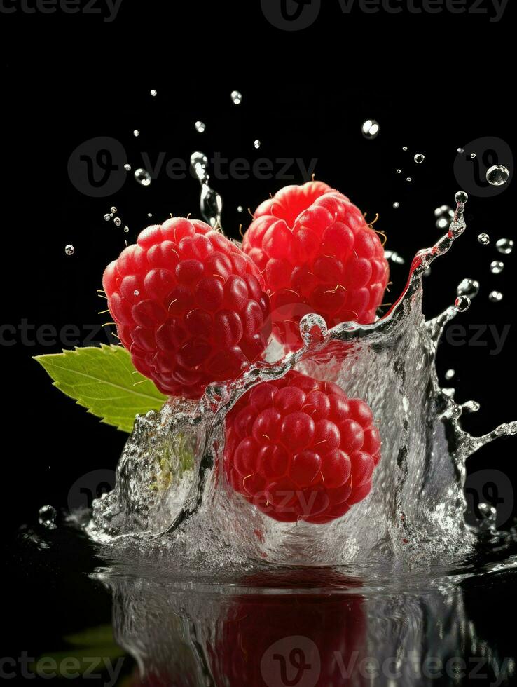 AI Generative a photo of raspberry
