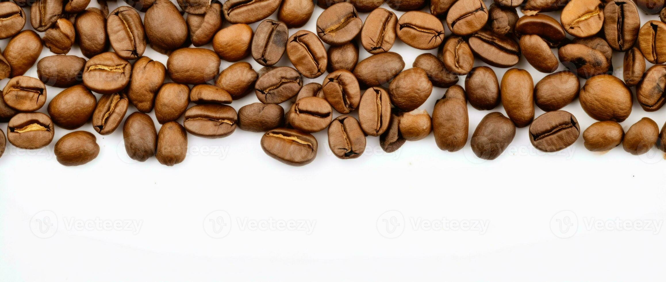 AI Generative coffee beans on a white background photo