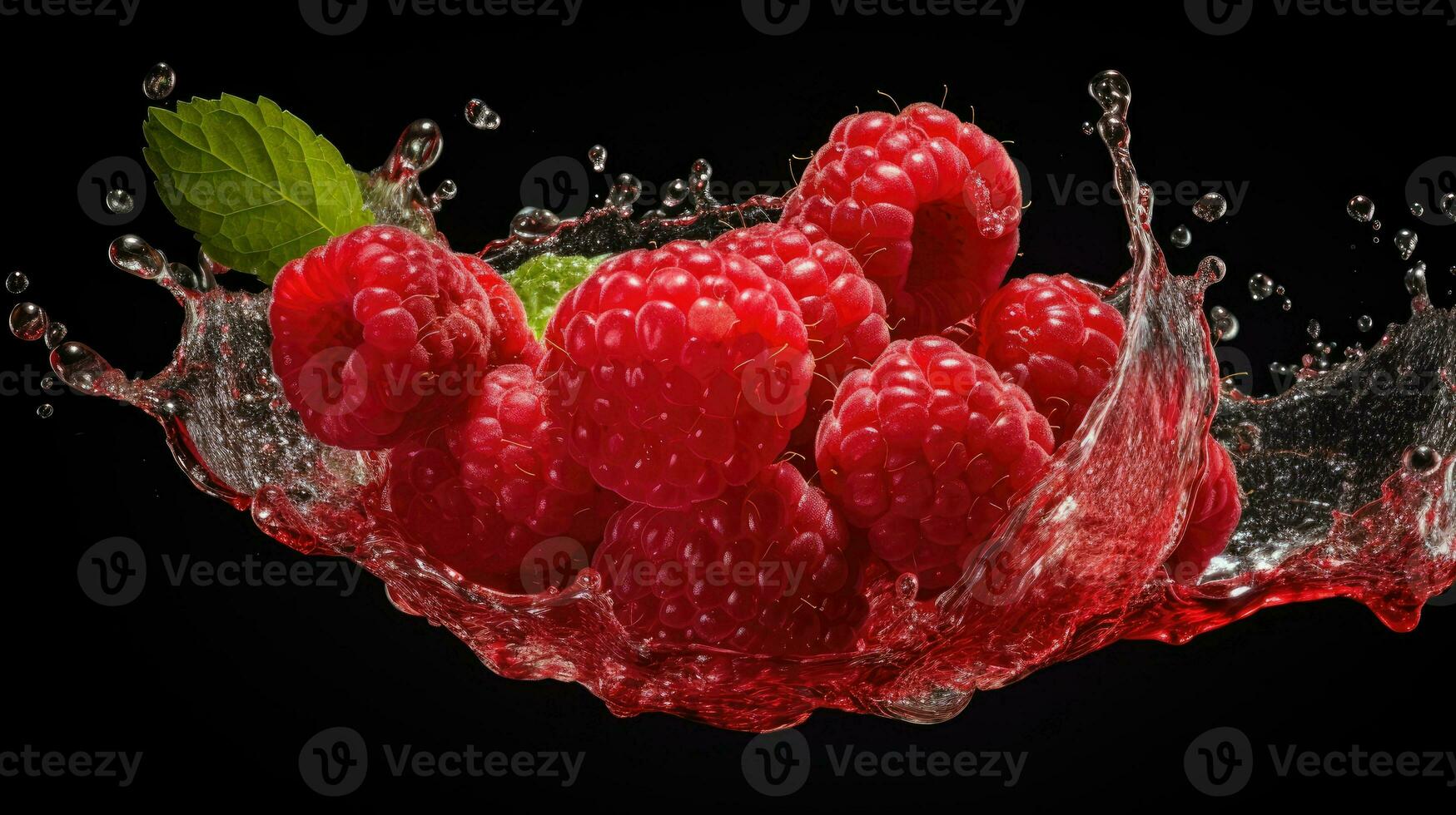 AI Generative a photo of raspberry