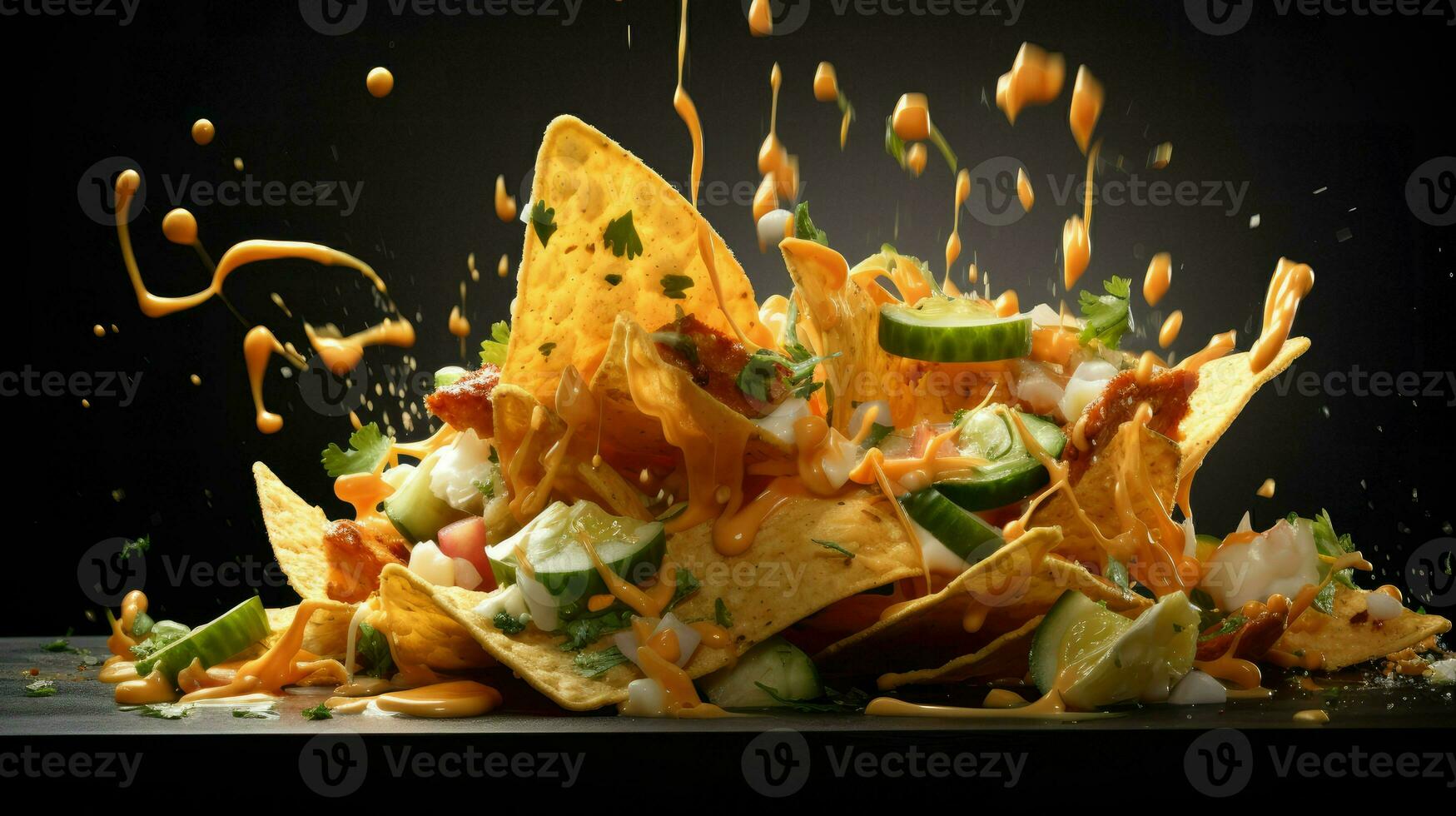 AI Generative a photo of nachos