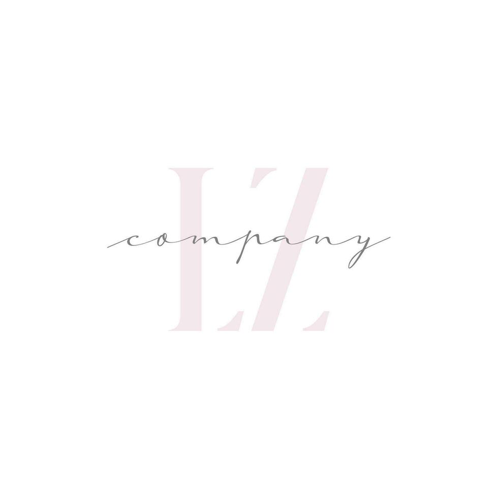 LZ Beauty Initial Template Vector Design