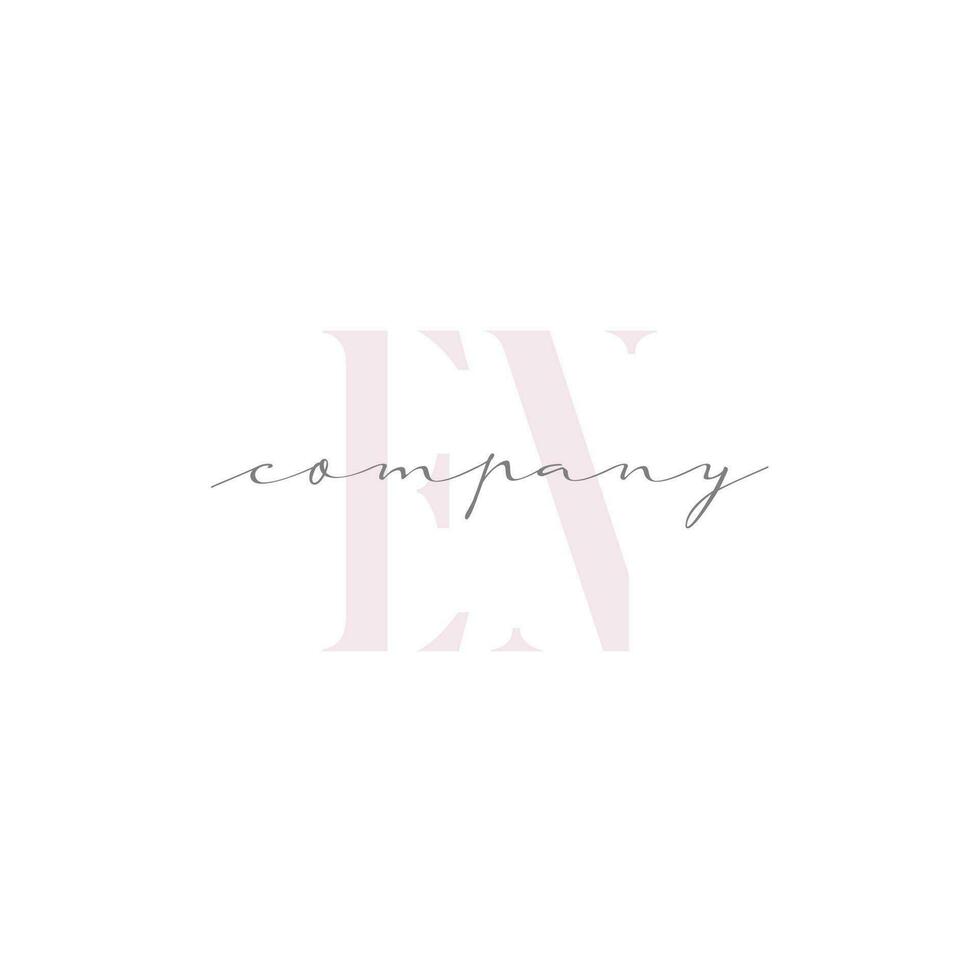 EN Beauty Initial Template Vector Design