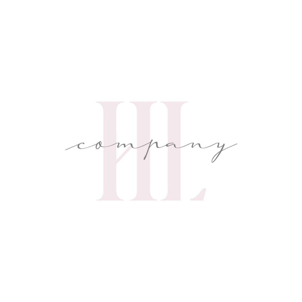 HL Beauty Initial Template Vector Design